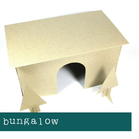 Bungalow - no glue or scissors required